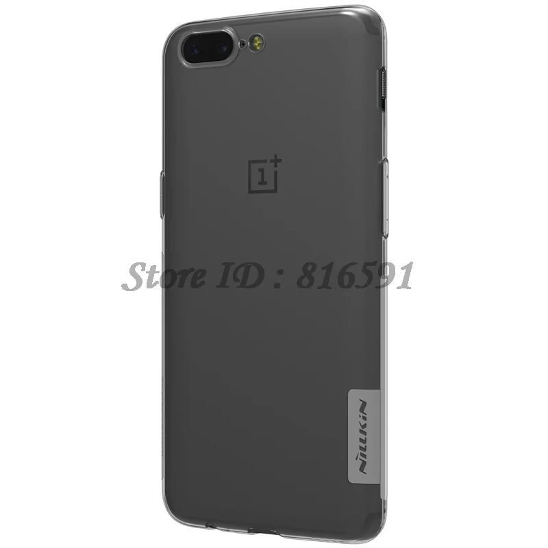 Чехол для OnePlus 5 чехол Nillkin из ТПУ серии Nature прозрачный мягкий силиконовая задняя