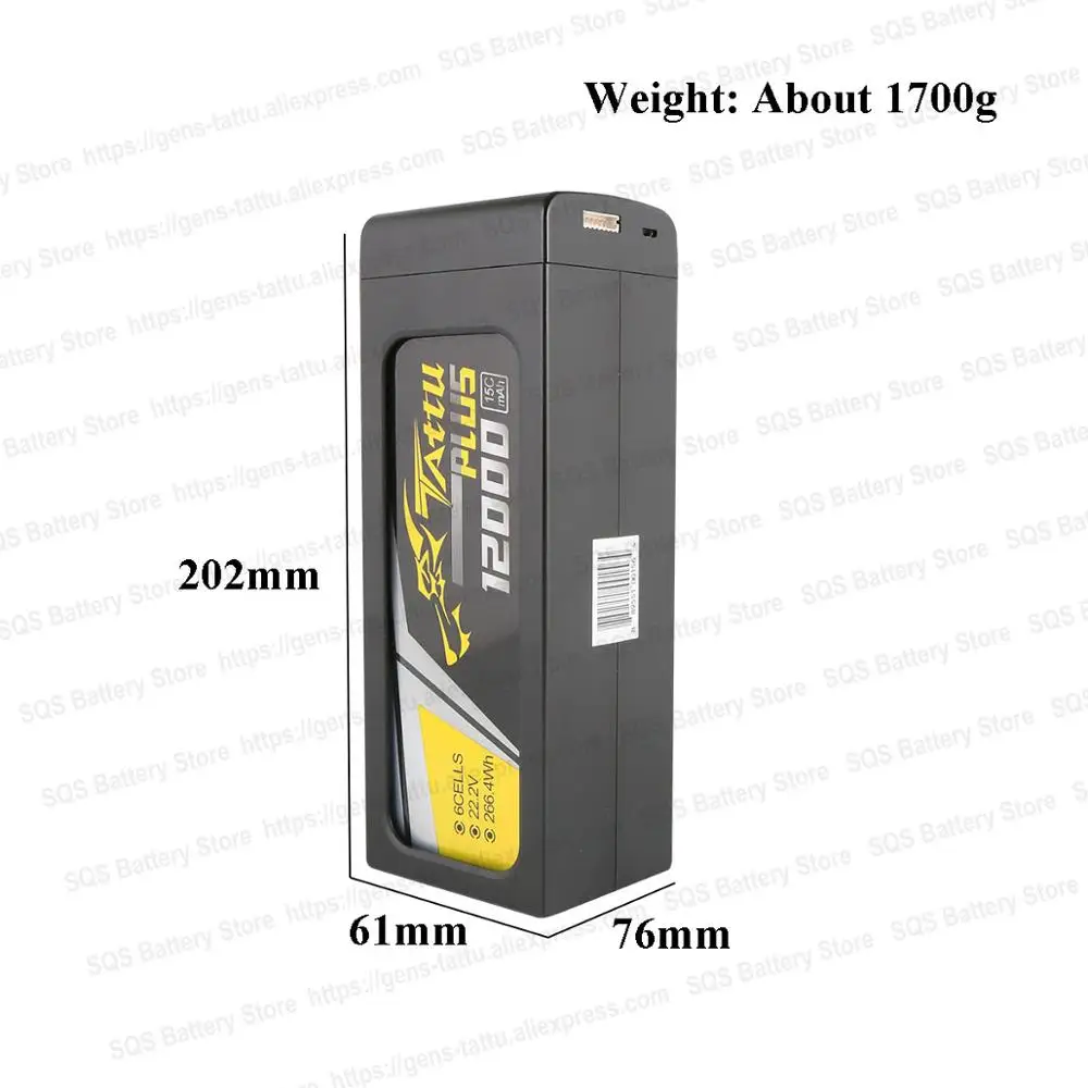 Литий полимерный аккумулятор TATTU 12000 мАч 6S 15C 22 2 в 8 HV Plus аккумуляторы на