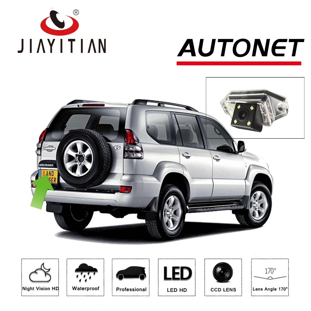 Задняя камера JIAYITIAN для Toyota Land Cruiser Prado 90 J90 LC90/LC120/LC150 LC200 1996 ~ 2017 заднего вида |