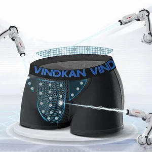 Трусы-боксеры мужские магнитной терапии, дышащие шорты, повседневное нижнее белье, забота о здоровье, 3 шт.