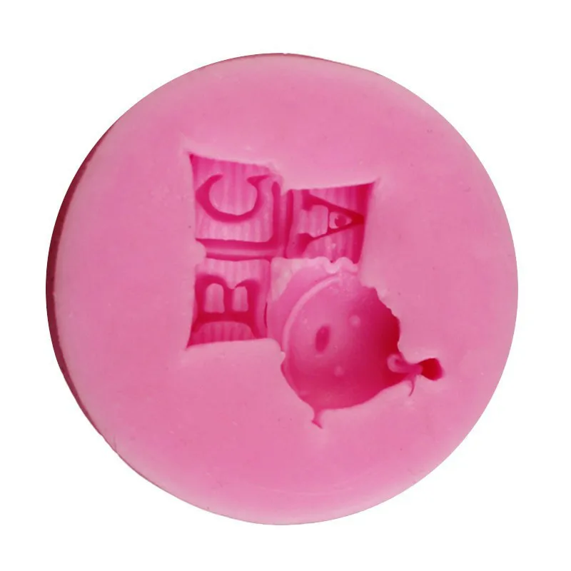 Детская форма для торта с буквами ABC силиконовая помадки шоколадных конфет