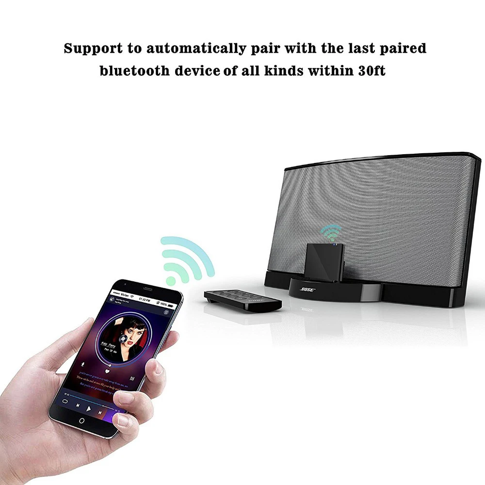 Bluetooth 4 2 Aptx низкая задержка 8 Pin музыкальный приемник стерео аудио адаптер для Bose