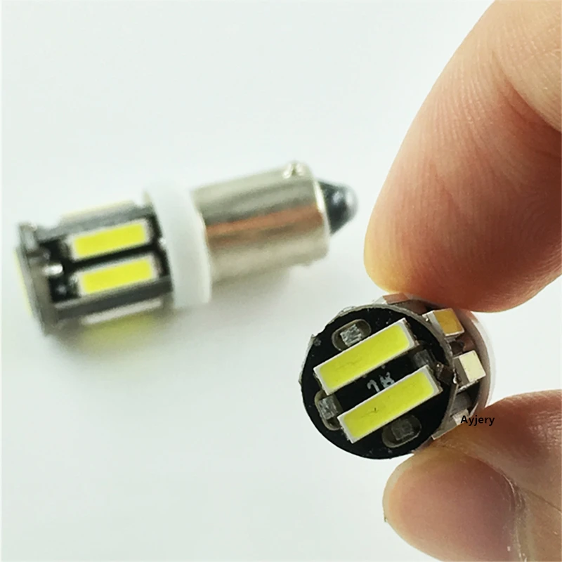 AYJERY DC 24 в 300 шт. белый BA9S T4W T11 7014 10 SMD светодиодный светильник рь габаритный фонарь