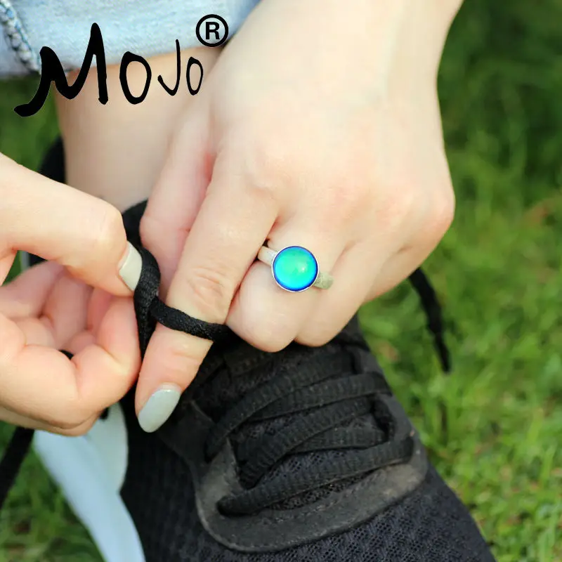 Винтажное богемное кольцо Mojo с изменением цвета в стиле ретро Женское настроения