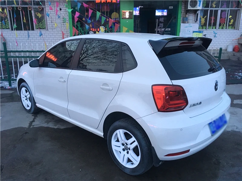 ABS Пластик Неокрашенный задний спойлер на крыше багажник Применение для VW Polo хвост крыло украшения 2011