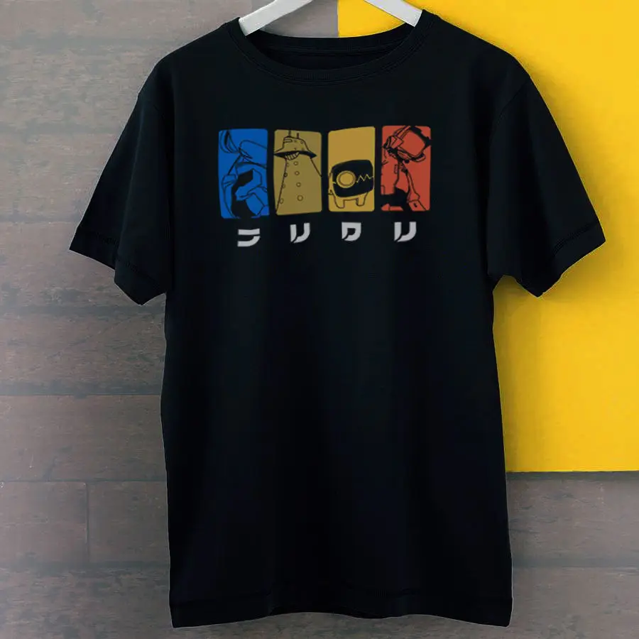 Flcl Fooly Cooly минималистичные постеры цвета Новые черные футболки S-3Xl 2019 модные