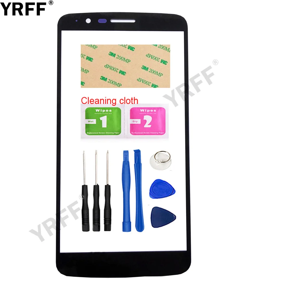 Передняя панель YRFF для LG K10 Pro Stylus Stylo 3 LS777 M400DK переднее стекло внешнее сменная