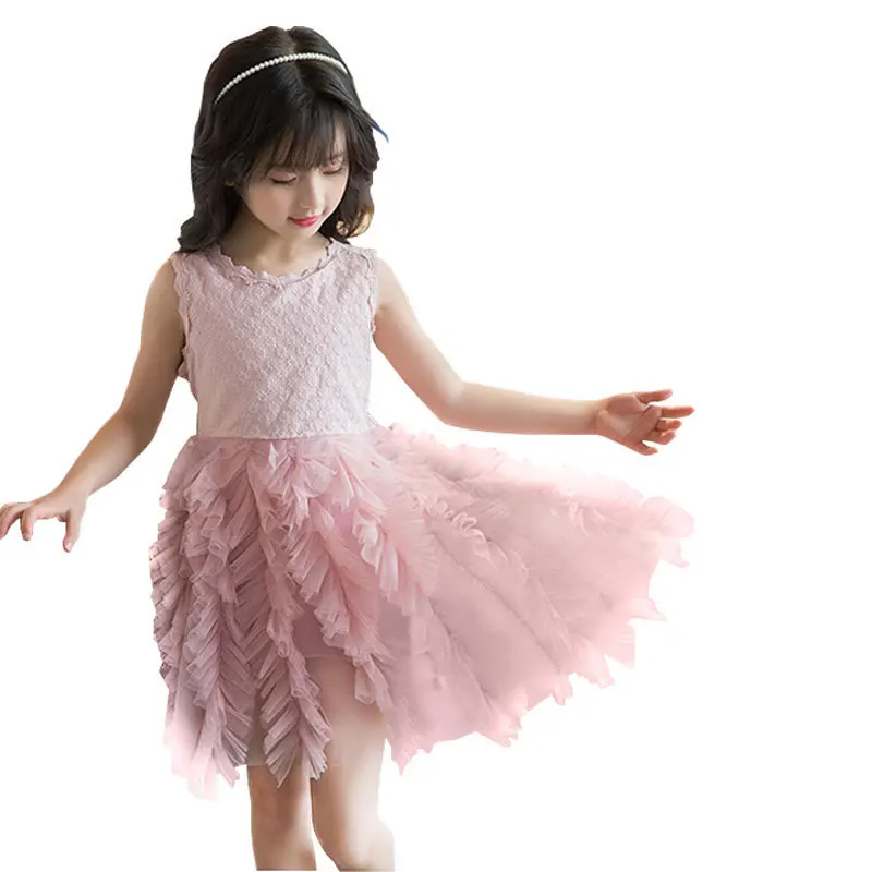 Летняя одежда для девочек милые детские платья детская повседневная От 3 до 7 лет