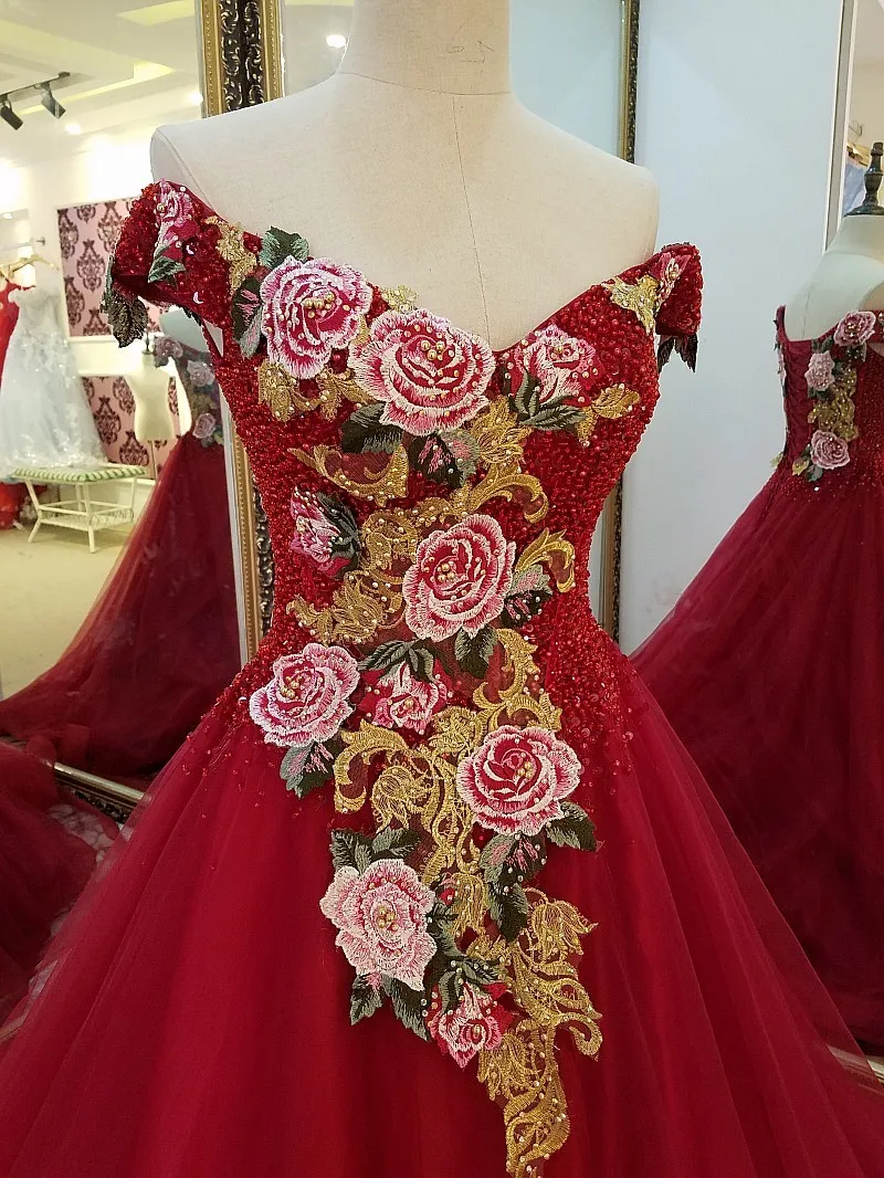 Evening Dress for Party Short Sleeves Lace Up Back A line Appliques Long Formal Abendkleider 2018 Real Photos | Свадьбы и торжества