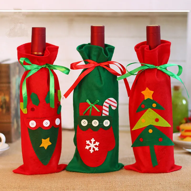 12 предметов в лоте lotChristmas красный набор бутылок для вина крышки подарочные