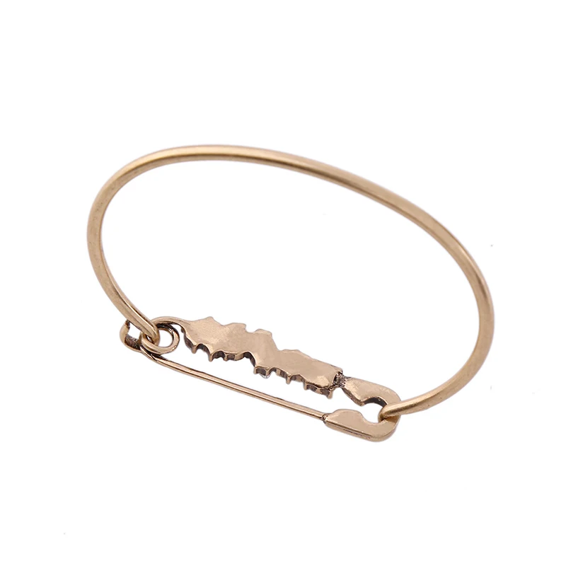 Персонализированные Стекло инкрустация Булавки браслет для Для женщин античное