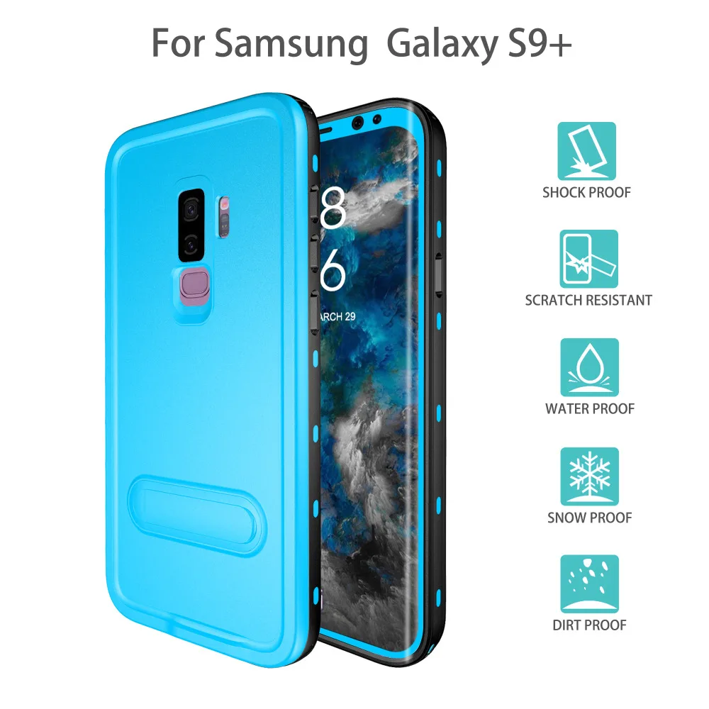 Водостойкий Чехол для Samsung Galaxy S8 9 плюс крышка 360 полная защита противоударный Броня Открытый Дайвинг Плавание телефонные чехлы