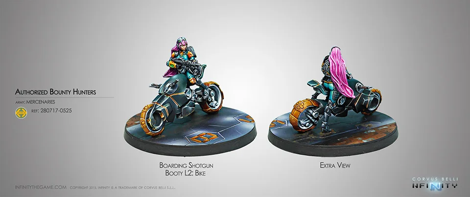 [Loong Way Miniatures] Corvus Belli Infinity 0525 авторизованный охотник за головами 32 мм