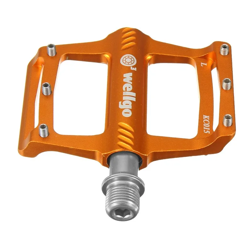 Оригинальные веллго KC015 алюминиевые ЧПУ MTB велосипедные Педали Спорт на открытом воздухе горный велосипед Сверхлегкий подшипник педаль детали велосипеда 3 вида цветов