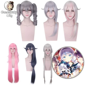 Парик для косплея Honkai Impact 3, с длинными искусственными волосами для плетения конского хвоста, броня, зайчик, киана, каслана, фанка, ие, Сакура, Тереза, Апокалипсис