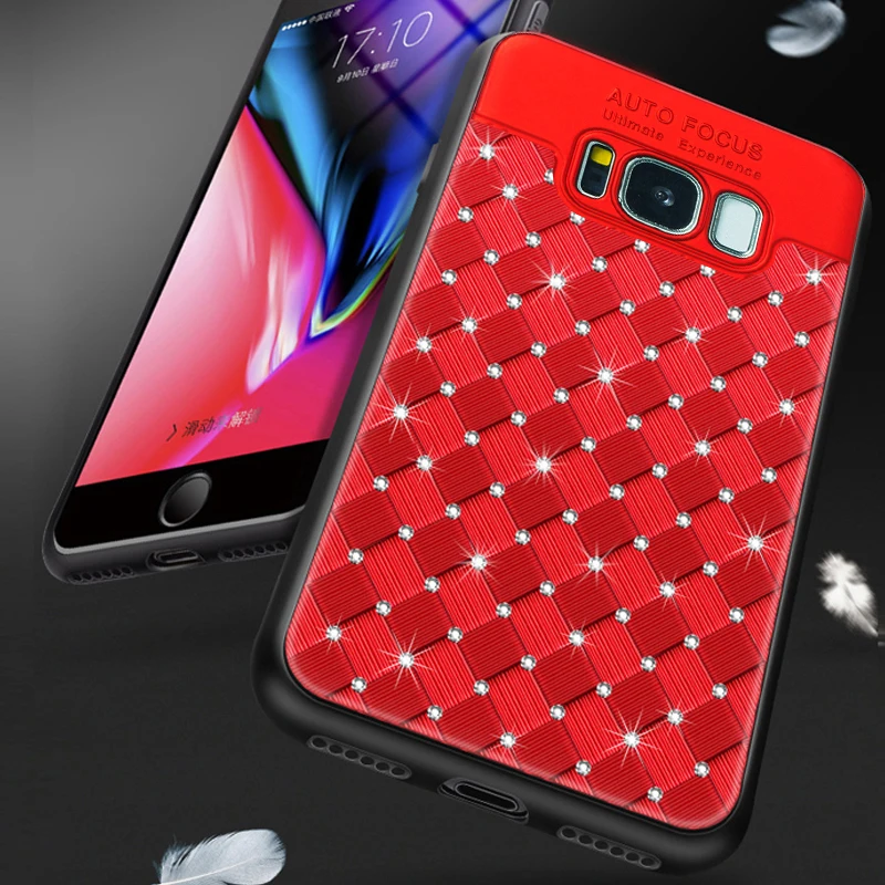 YonLinTan Блестящий Алмазный 3D чехол для Samsung galaxy s8 S 8 Plus S8Plus силиконовый роскошный