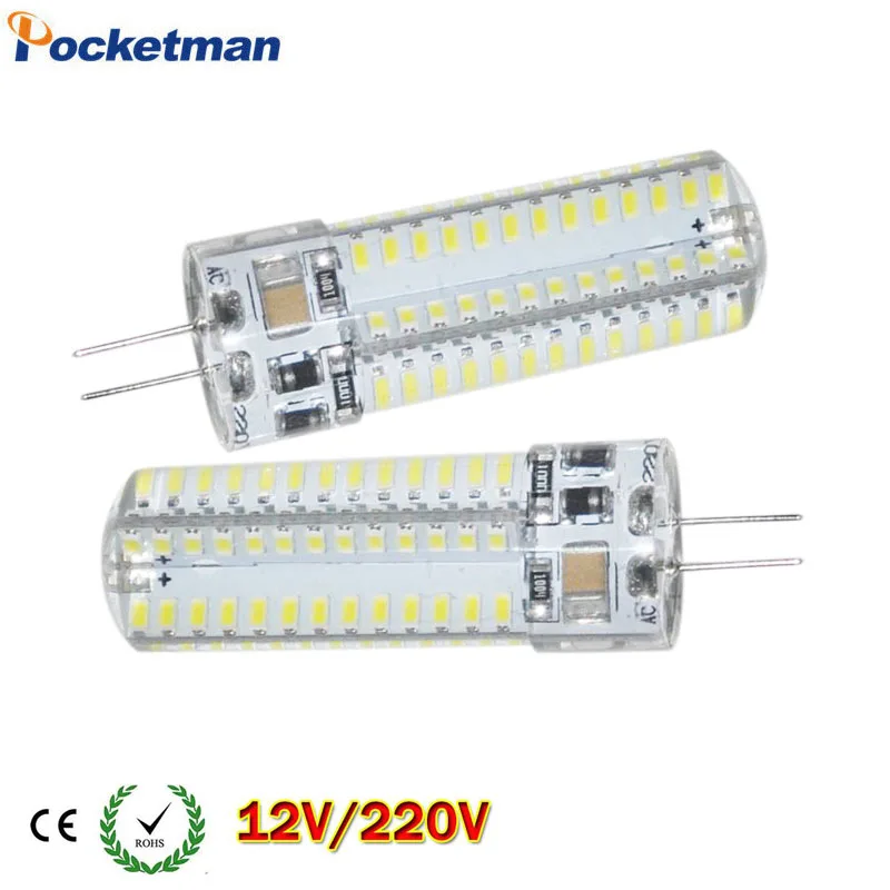 Светодиодная лампа g4 переменный ток 220 В постоянный 12 светодиодная SMD 3014 3 Вт 4 5 6 7