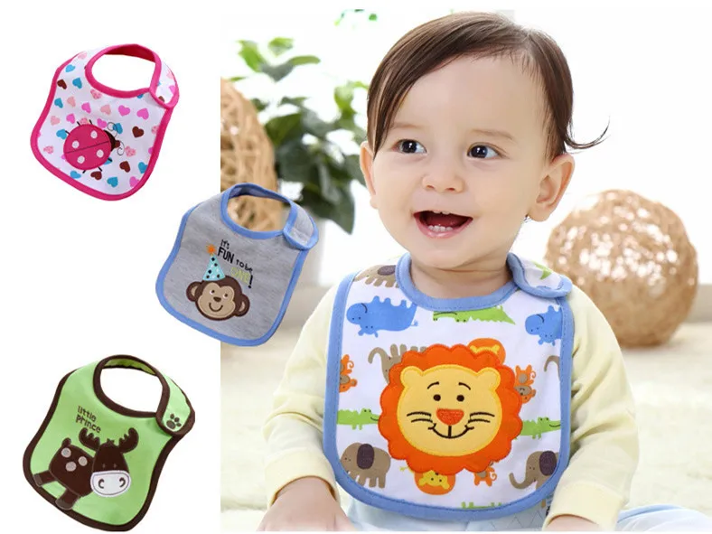 Слюнявчик Детский водонепроницаемый 3 слоя 1 шт. | Детская одежда и обувь