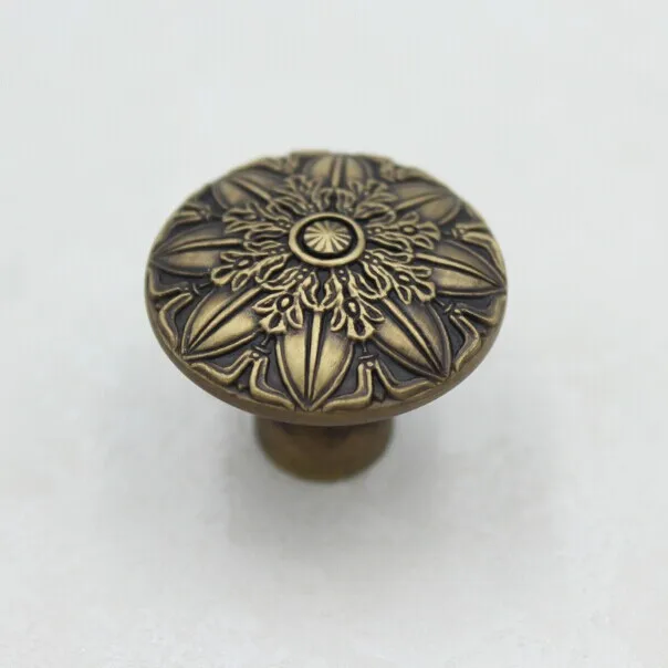 

35mm Kitchen Cabinet Knobs Bronze Dresser Handles Bronze Zinc Alloy Drawer Dresser Wardrobe Handles Pulls knobs Js78