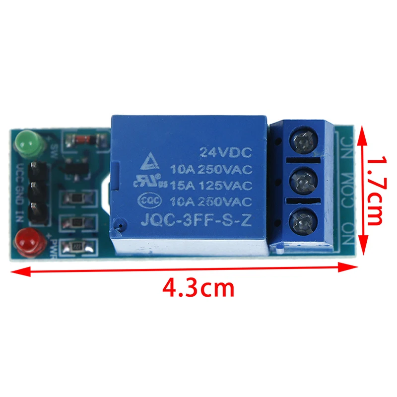 1 канальная плата релейного модуля 24 В для Arduino со стандартным триггером высокого