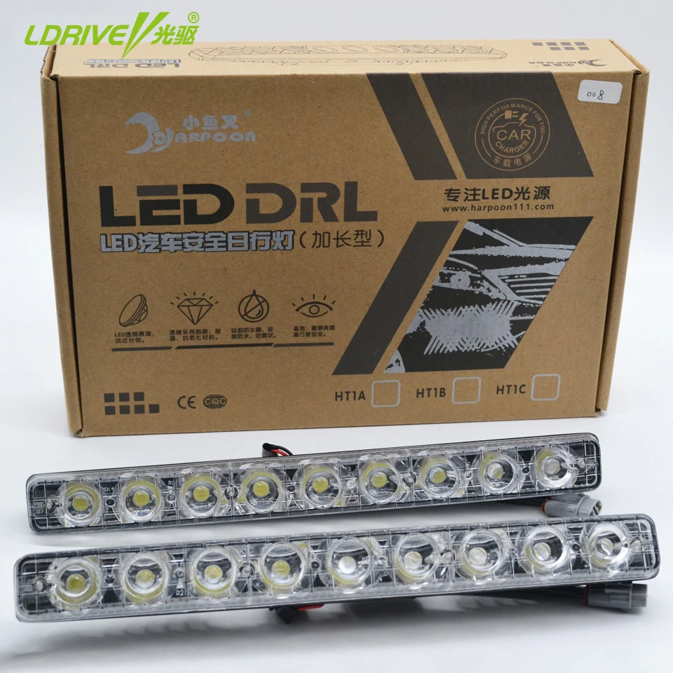 Новый хит продаж 9 светодиодный s DRL супер яркий белый светильник дневного света