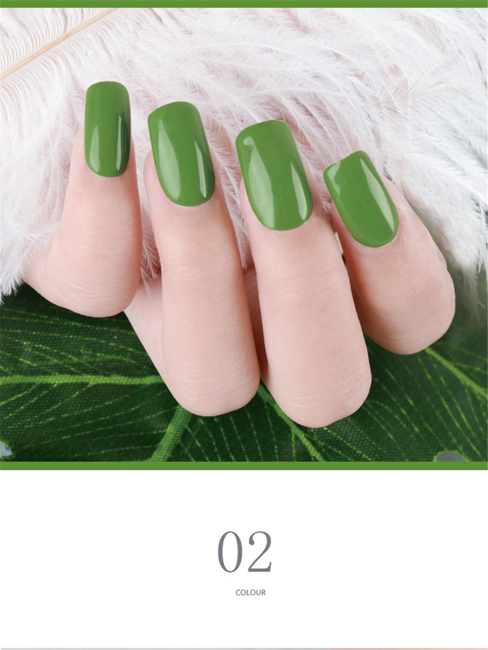 YAYOGE 10ml gel polish 6 colors Olive green series Semi Permanent Vernis top coat UV LED Gel Varnish Soak Off Nail Art Varnish