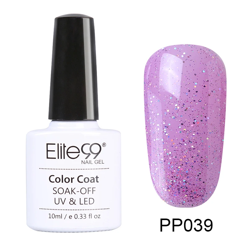 PP039 Elite99 фиолетовый цвет 10 мл Гель-лак замачиваемый УФ Гель-лак для ногтей для маникюра долговечный Гель-лак для ногтей - Цвет: PP039