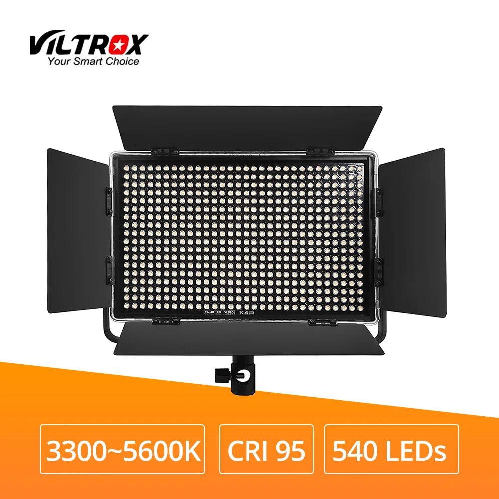 Viltrox VL 40T 540 светодиодный студийный видео CRI 95 ЖК дисплей 3300K ~ 5600K Тонкий