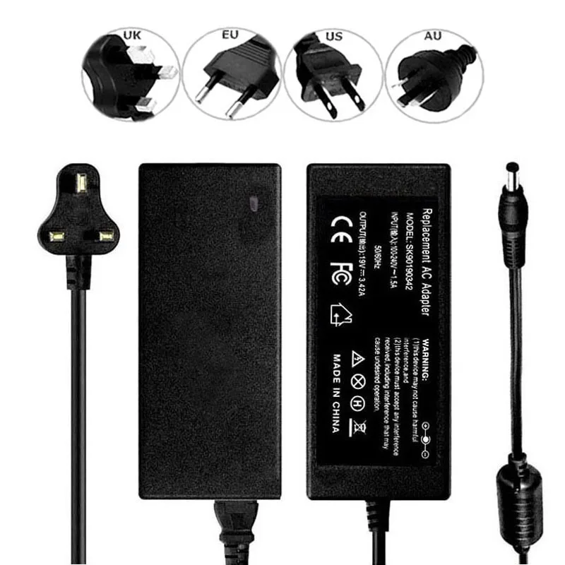 65 W ноутбук зарядное устройство для Toshiba Satellite C660 C50-B-14D L50-B-2DW L300 креплением вспышки