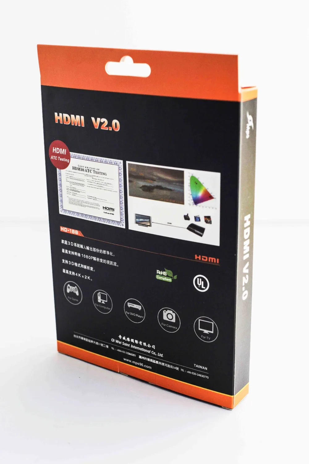 MPS HD 168 HiFi 99.9997% OFC 24K позолоченный разъем HDMI 2 0 4K 3D 28AWG X 2K Аудио Return Ethernet 3840x2160p