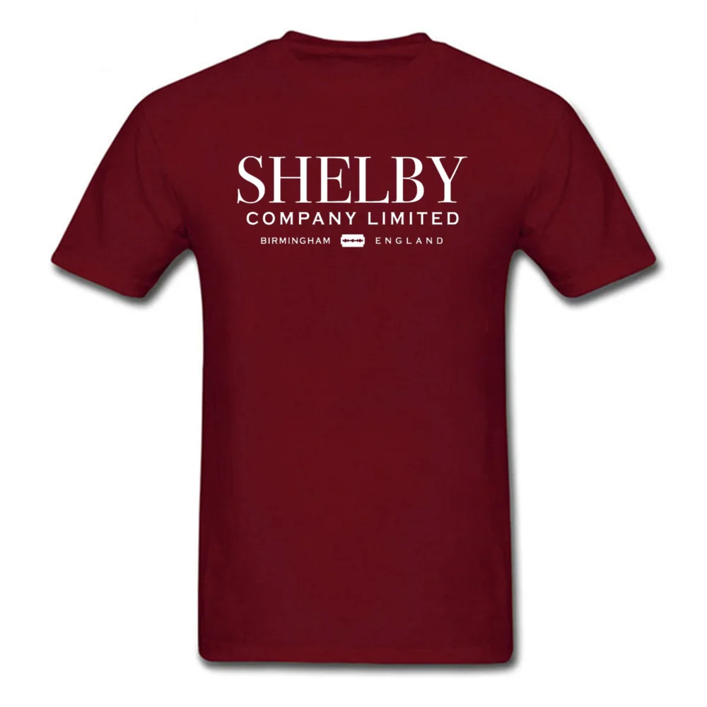 Мужские футболки с надписью Peaky Blinders Shelby Company мужские топы из 100% хлопка черная
