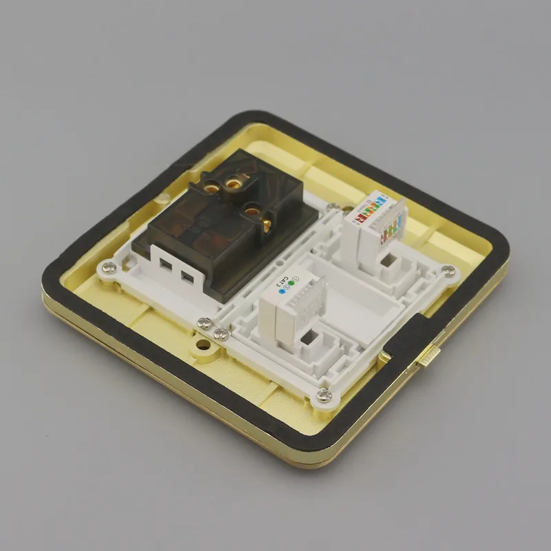 SeTo Pop-up тип розетка для пола Сеть RJ45 Cat5e + RJ11 Cat3 Тел пять отверстий питания