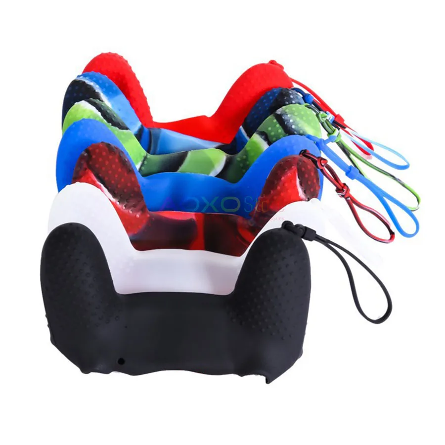 Камуфляжный силиконовый гибкий гелевый резиновый чехол AOXO для контроллера Sony