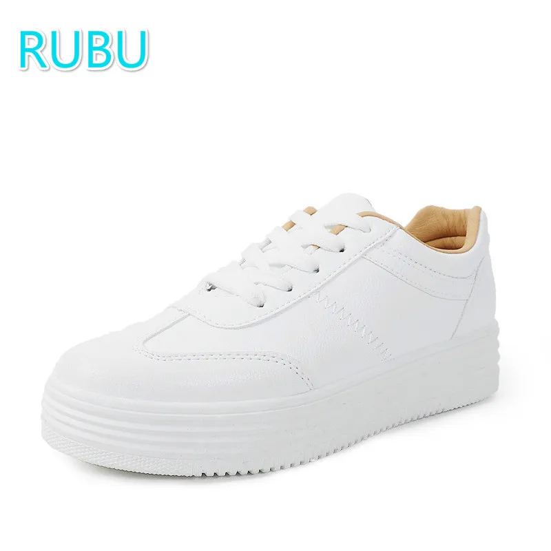RUBU 2018 корейской моды Повседневное Весна Для женщин без каблука обувь на