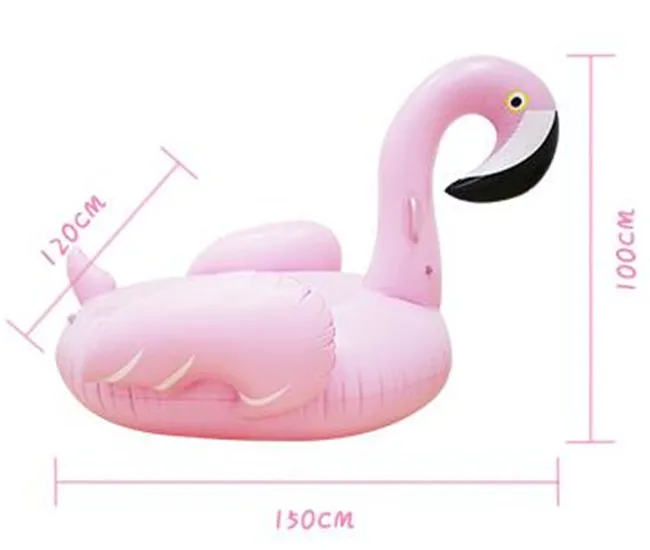 Hot sale 60 Inch Giant Inflatable Flamingo Pool Float Pink Cute Ride-On Outdoor Toy Adults Children Water Holiday Fun Party Toys | Игрушки и