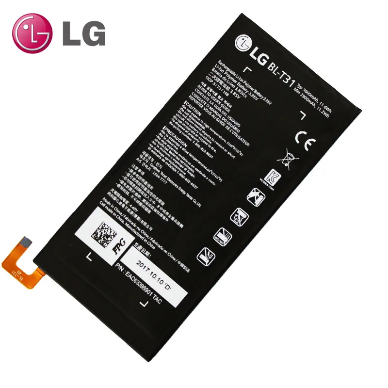 Оригинальный BL T31 Батарея для мобильного телефона LG G PAD F2 8 0 LK460 SPRINT 3000 мА ч|battery