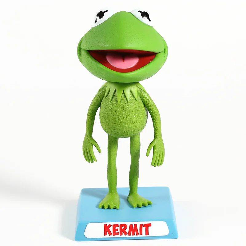 Muppets лягушонок Кермит ПВХ Bobblehead Nodder фигурка качающаяся голова кукла украшение автомобиля