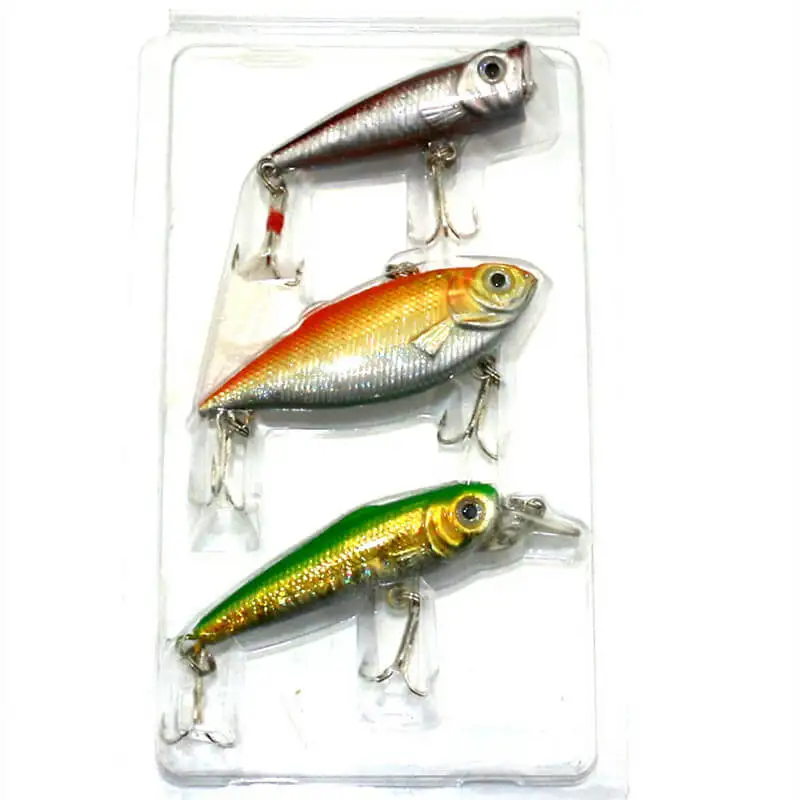 3 шт. Ассорти Minnow VIB рыболовные приманки новые Swimbait пластиковые искусственные