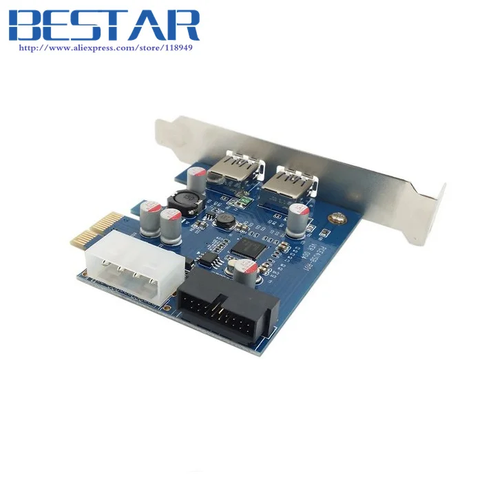 USB 3 0 3.0 PCI E pcie карта и 2 порта 20 контактный Женский низкопрофильный кронштейн с