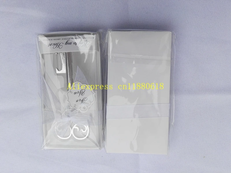 100 шт./лот открывашка для бутылок с ключом к моему сердцу в белой подарочной