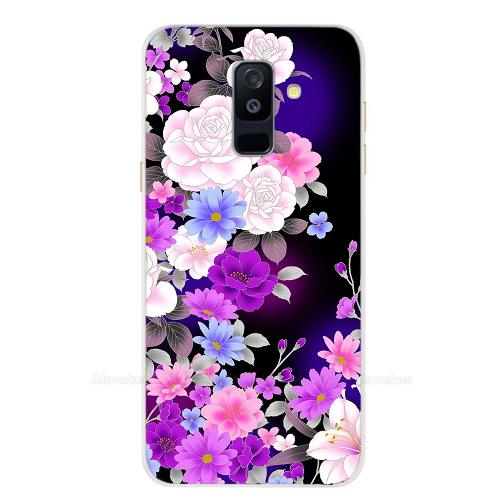 4 Силиконовый чехол для samsung Galaxy A6, прозрачный мультяшный Мягкий ТПУ чехол для телефона s, задняя крышка для samsung Galaxy A6 A 6 Plus - Цвет: 4