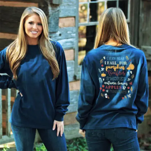 

Женская Сексуальная футболка с длинным рукавом и круглым вырезом, свободные Цветочные пуговицы, женские топы