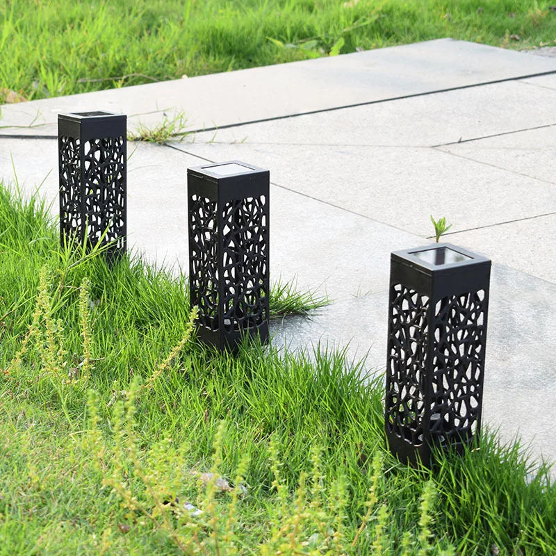 

LED solar lawn light outdoor waterproof hollow solar lamp garden courtyard pathway landscape led light lighting decoration