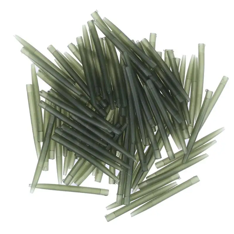 30/50 шт рукав для рыболовного крючка труба волосы Rig Выравнивателя охотника рукава