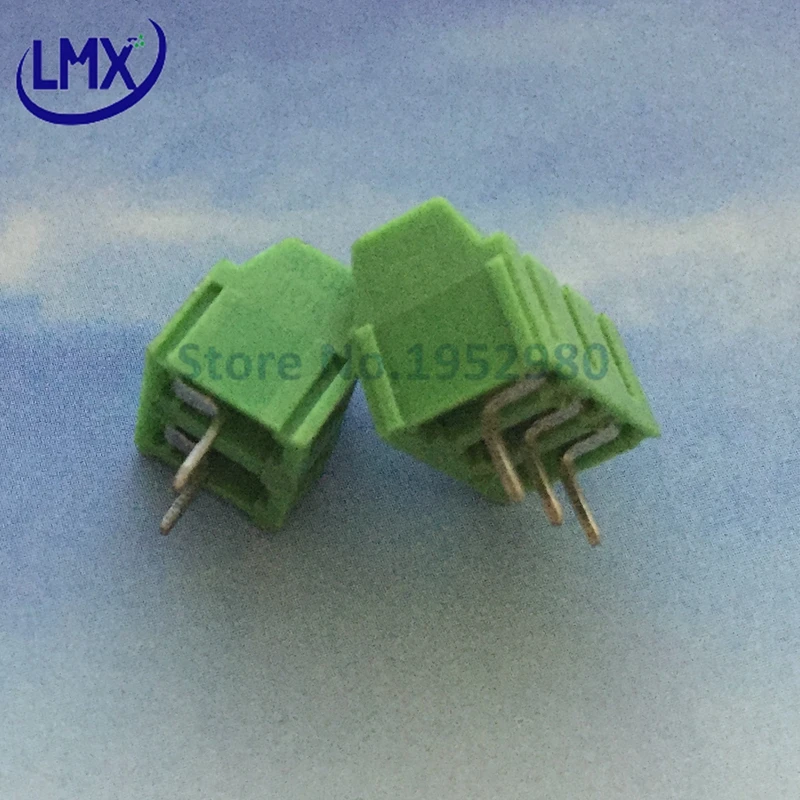 50 шт. 3 81 мм Pitch PCB Пружинные клеммные блоки разъем 2P 3P KF128 прямой штырьковый медный