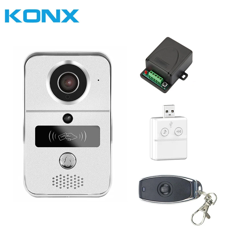 KONX KW02C Wi Fi Домофон Смарт IP видео дверной звонок телефон с электронным замком и RFID
