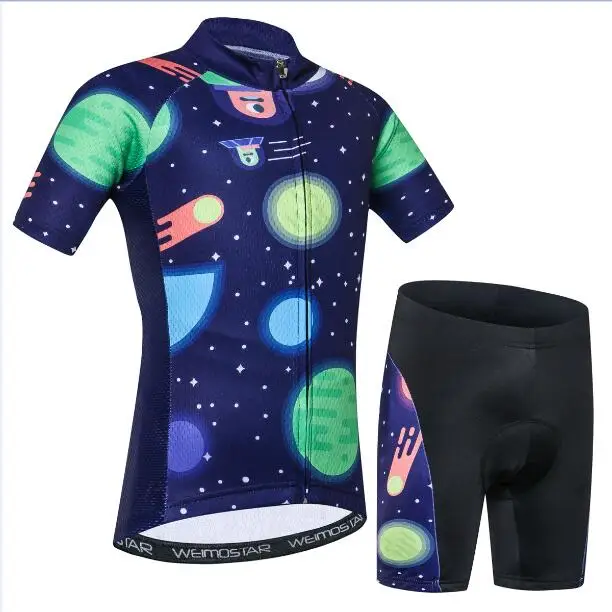 CD2017 WEIMOSTAR детский велосипед одежда из трикотажа Лето mtb велосипед Джерси одежда Ropa Ciclismo Дети Открытый велосипед спортивная одежда Джерси - Цвет: CD2017