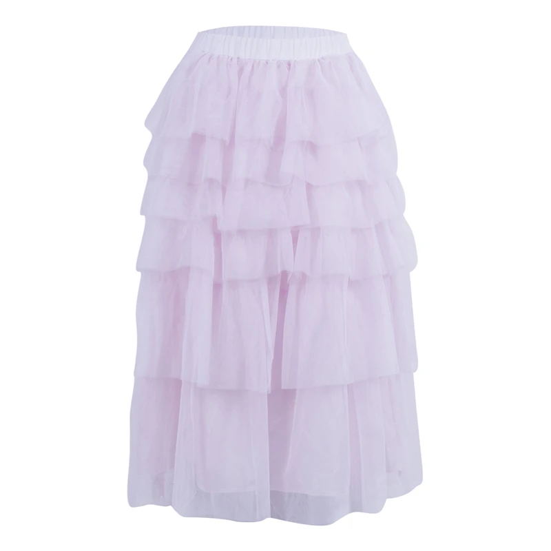 Женские юбки Женская юбка-пачка принцессы длинная многослойная женская юбка