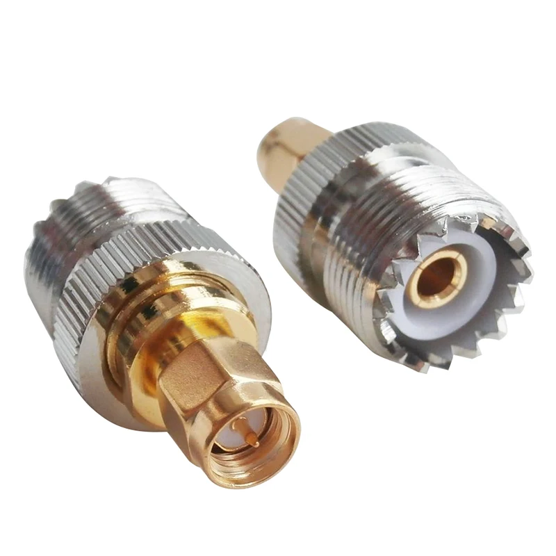 2х SMA Штекерный UHF Женский SO239 SO 239 Соединительный штекер RF адаптер соединяемый PL 259
