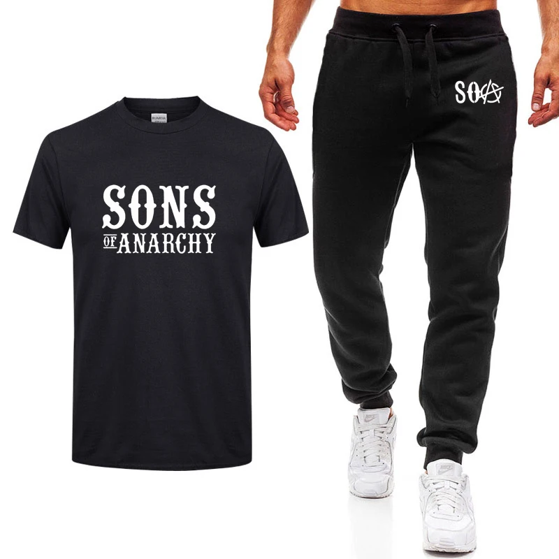 Горячая ТВ SOA Сыны Анархии карнавальный костюм Мужская футболка SAMCRO с принтом